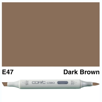 Picture of Copic Ciao E47-Dark Brown