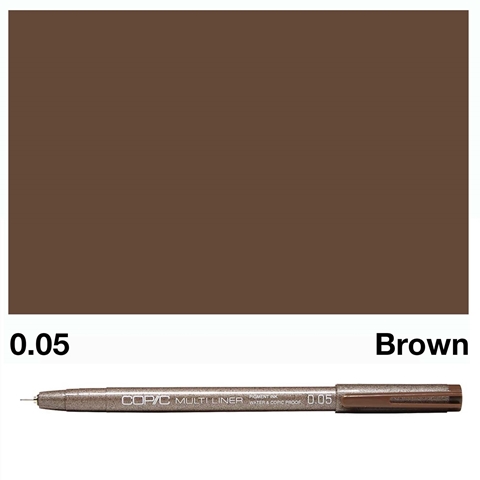 Picture of Copic Multiliner 0.05mm Brown