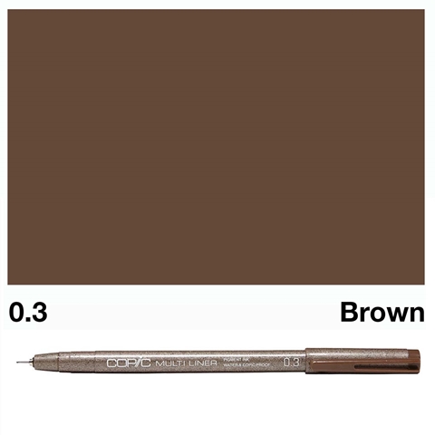 Picture of Copic Multiliner 0.3mm Brown
