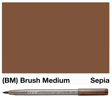 Picture of Copic Brush Liner Medium Sepia