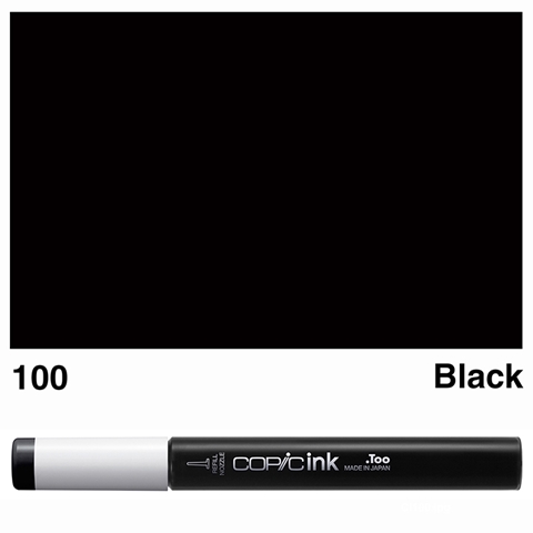 Picture of Copic Ink 100 - Black 12ml