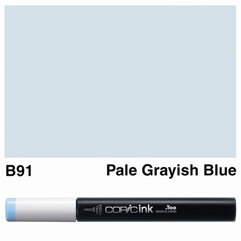 Picture of Copic Ink B91 - Pale Grayish Blue 12ml