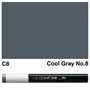 Picture of Copic Ink C8 - Cool Gray No.8 12ml