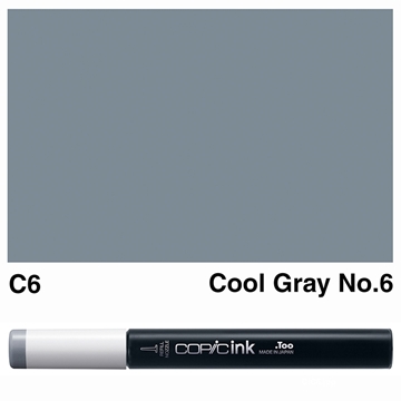 Picture of Copic Ink C6 - Cool Gray No.6 12ml