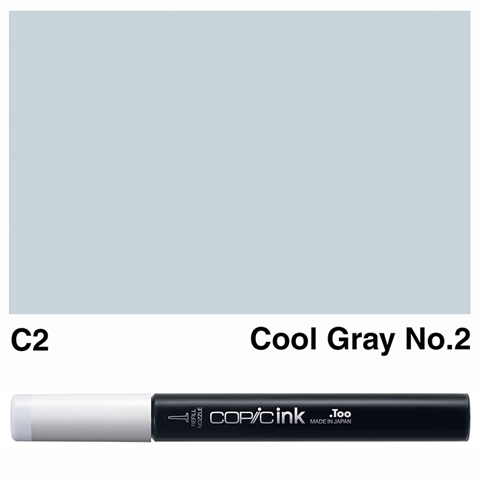 Picture of Copic Ink C2 - Cool Gray No.2 12ml