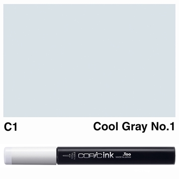 Picture of Copic Ink C1 - Cool Gray No.1 12ml