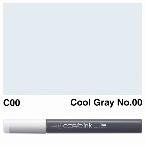 Picture of Copic Ink C00 - Cool Gray No. 00 12ml