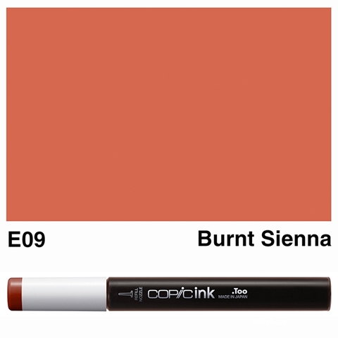 Picture of Copic Ink E09 - Burnt Sienna 12ml
