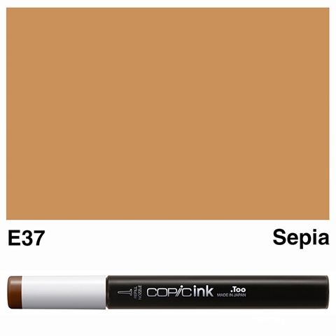 Picture of Copic Ink E37 - Sepia 12ml