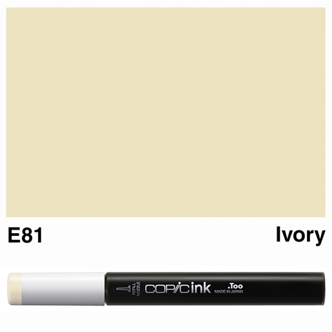 Picture of Copic Ink E81 - Ivory 12ml