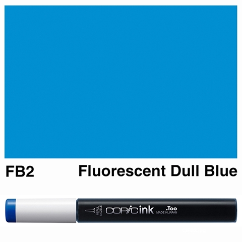 Picture of Copic Ink FB2 - Fluorescent Dull Blue 12ml