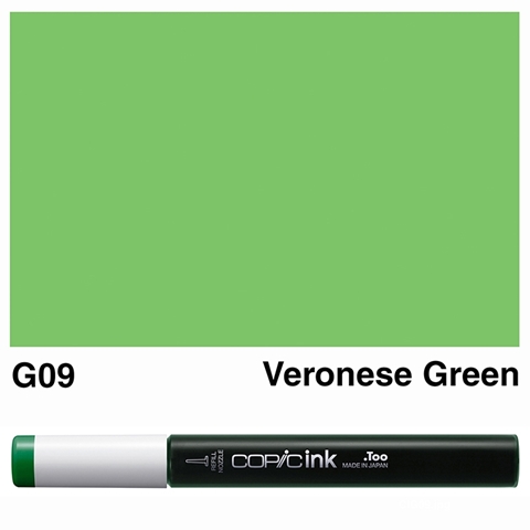 Picture of Copic Ink G09 - Veronese Green 12ml