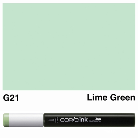 Picture of Copic Ink G21 - Lime Green 12ml