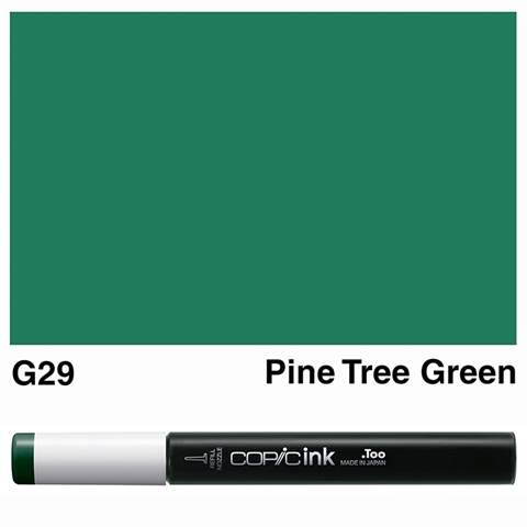 Picture of Copic Ink G29 - Pine Tree Green 12ml