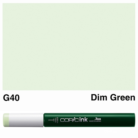 Picture of Copic Ink G40 - Dim Green 12ml