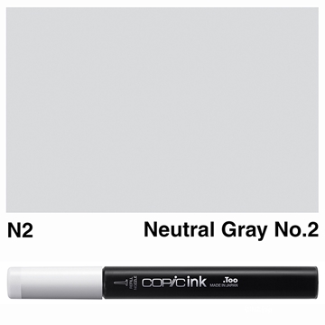 Picture of Copic Ink N2 - Neutral Gray No.2 12ml