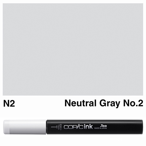 Picture of Copic Ink N2 - Neutral Gray No.2 12ml