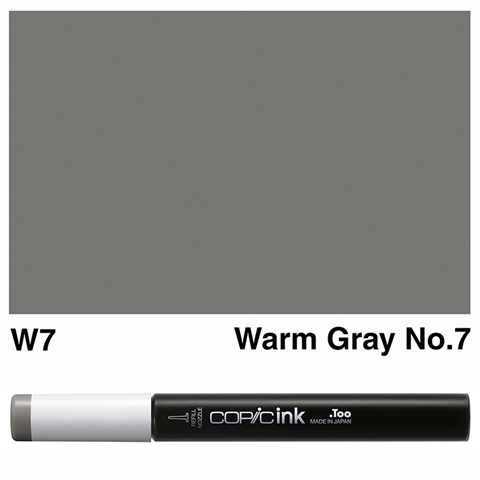 Picture of Copic Ink W7 - Warm Gray No.7 12ml