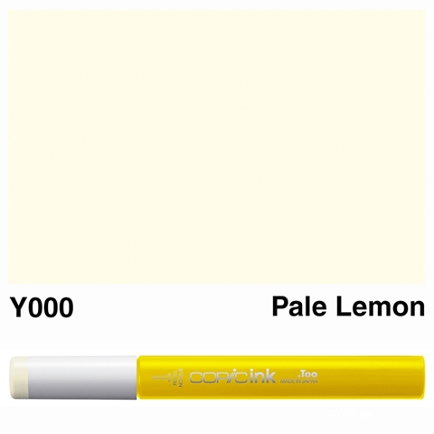 Picture of Copic Ink Y000 - Pale Lemon 12ml