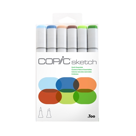 Picture of Copic Sketch Set 6 Earth Essentials