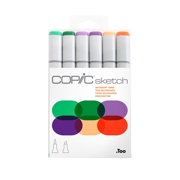 Picture of Copic Sketch Set 6 Secondary Tones