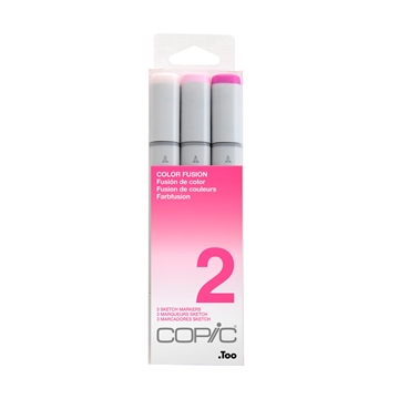 Picture of Copic Sketch Set 3 Colour Fusion 2- Pink