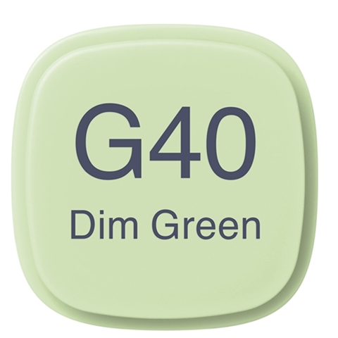 Picture of Copic Marker G40-Dim Green