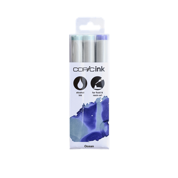 Picture of Copic Alcohol Inking Set 3pc Ocean